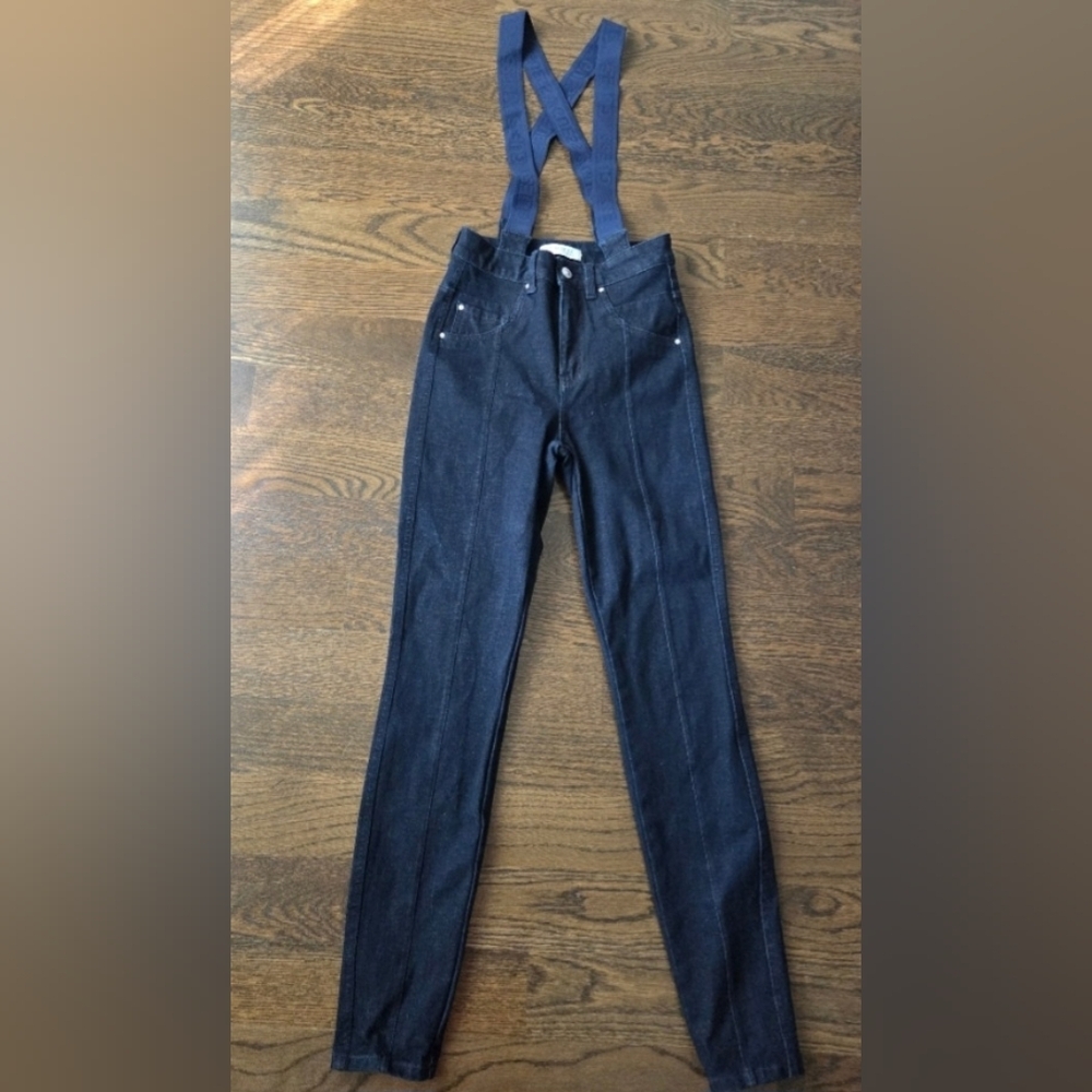 Guess Women's Blue Jeans with Suspenders Sz.25